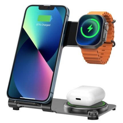 WiWU Wi-W005 3-in-1 Wireless Charger